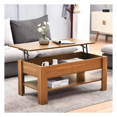 (Beach Lift Up Coffee Table) Wooden Coffee Table With Storage Lift Top Up Drawer Living Room Fur