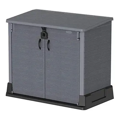 Duramax Cedargrain StoreAway 850L Plastic Garden Storage Shed - Outdoor Lockable Storage Shed Du