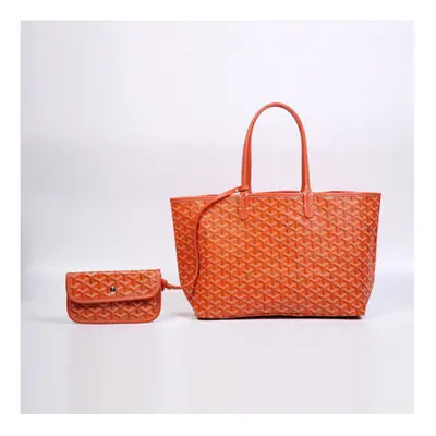 (orange, large) UK Goyard Dog Tooth Bag Large Capacity Tote Mother Bag Handbag Gifts Women NEW