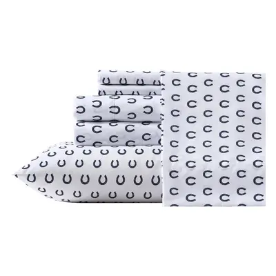 Wrangler Full Sheet Set Silky Lightweight Bedding Set Casual Home D cor Horseshoe Dots Navy Full