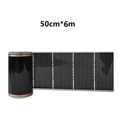 (50cm*6m) Infrared Electric Floor Heating Film 220v 50cm Width Warming Mat 220w/m2 Electric Warm