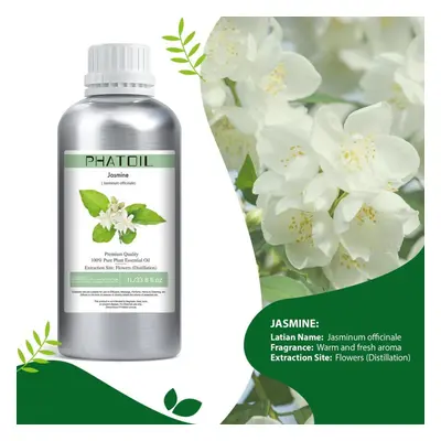 (as the picture, Jasmine) Phatoil 1000ml Essential Oils, Vanilla Lavender Rosemary Geranium 100%