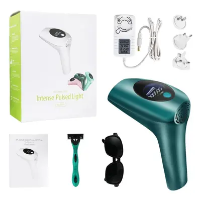 (navy blue) Lcd Display Flash Permanent Professional Laser Hair Removal Ipl Women Smooth Shaving