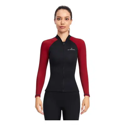 (2XL) 1.5mm Womens Neoprene Wetsuit Long Sleeve Dive Swim Scuba Diving Surf Suit Tops