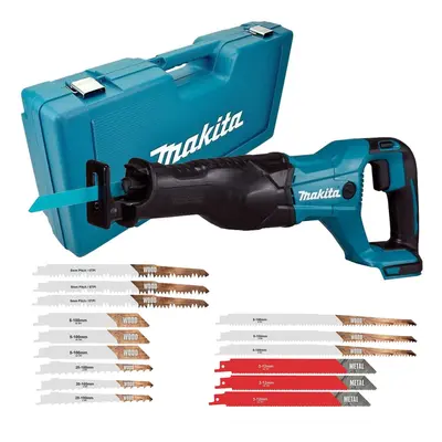 Makita DJR186Z 18v LXT Reciprocating Recip Sabre Saw DJR186ZK Bare & Case Blades