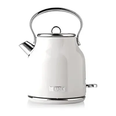 Heritage White Electric Kettle - Energy Efficient - Rapid Boil and Boil Dry Protection - Stainle