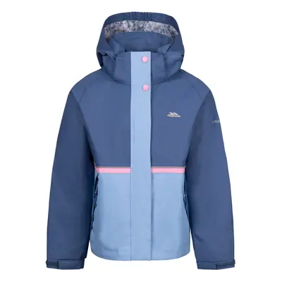 (7-8 Years, Blue Tone) Trespass Girls Allora TP50 Waterproof Jacket