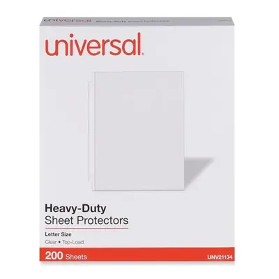 Universal UNV21134 Heavyweight Sheet Protectors - Pack of