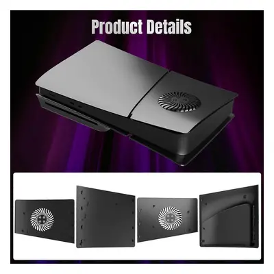 (For PS5 Slim Disc, Black) PS5 Slim Cover PS5 Slim Plates, PS5 Slim Replacement Faceplate Cover 