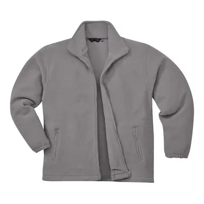 (L, Grey) Portwest Mens Argyll Heavy Fleece Anti-Pill Jacket (F400)