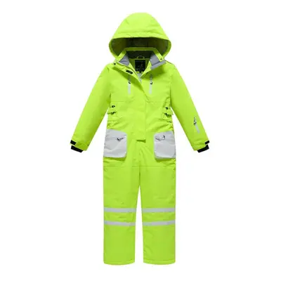 (as the picture, 150) New Style Boys&apos; And Girls&apos; Ski Suits Warm And Breathable One-pie