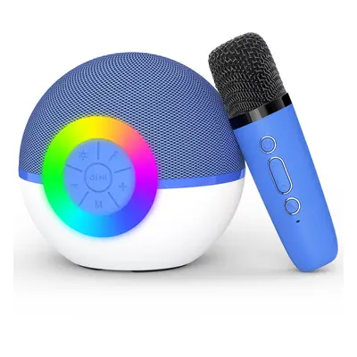 Chronus Mini Karaoke Machine for Kids Adults,Portable Bluetooth Speaker with Wireless Microphone