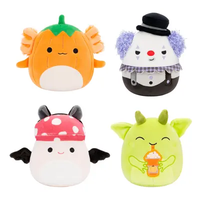 Original 5-Inch Halloween 4-Pack â Gabin Pumpkin Axolotl, Fitzy Goblin Holding Latte, Malcolm 