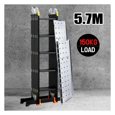 5.7M Ladder Multi Purpose Aluminium Telescopic Ladder Extension