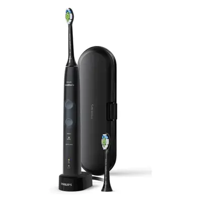 (Black) ProtectiveClean Electric Toothbrush, Black, with Travel Case, x Cleaning Modes & x White