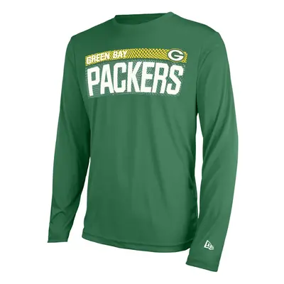 New Era NFL Men's MEASURED LS POLY DRI-TEK TEE PACKERS FIR Size MM