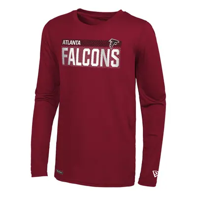 New Era NFL Men's Measured Dri-Tek Long Sleeve T-Shirt Adult Pro Football Tagless T-Shirt Atlant