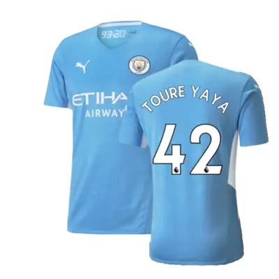 (XXL) Man City Authentic Home Shirt (TOURE YAYA 42)