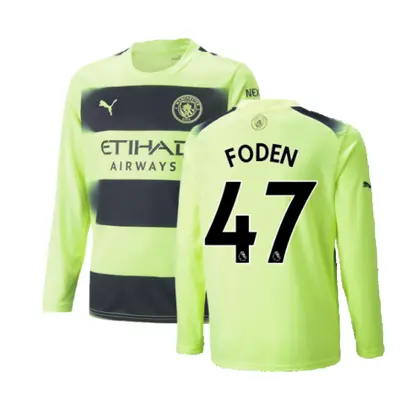 (XXL) Man City Long Sleeve Third Shirt (FODEN 47)