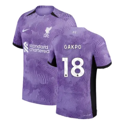 (XS) Liverpool Third Authentic Match Shirt (Gakpo 18)