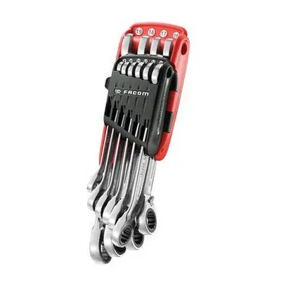 Facom 467B.JP10PB 467B.JP10PB Ratchet Combination Wrench Set of Metric 8-19mm