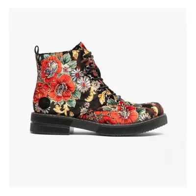 (UK / EU 38) Rieker Womens Ankle Boots Black/Multi