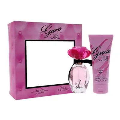 Guess Girl Pcs Set: 1.7 Eau De Toilette Spray + 3.4 Oz Body Lotion (Window Box)