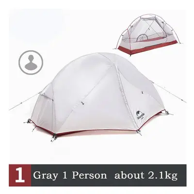 (1 person) Custom Mongar 2 People Waterproof Double Layer Outdoor Tent Aluminum Rod Gray Ultrali