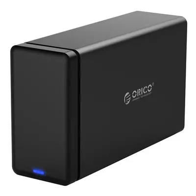 (US Plug) 3.5inch USB 3.0 UASP Hard Drive Enclosure RAID Storage System