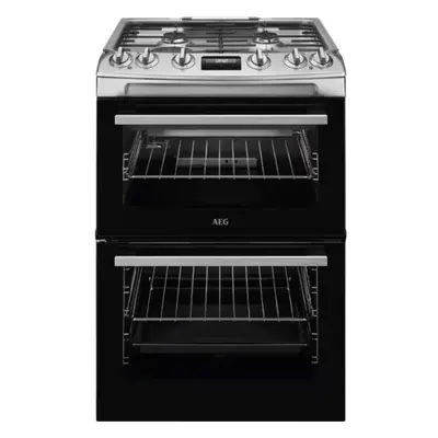 AEG CGX6130ACM 60cm Cooker with Gas Hob - Stainless Steel