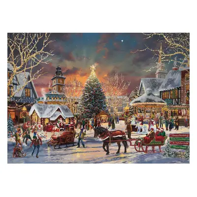 Ceaco - Thomas Kinkade - Holiday - Christmas Festival - Piece Jigsaw Puzzle