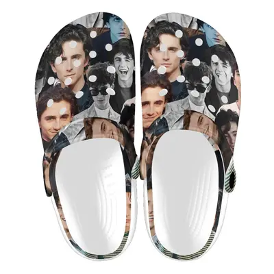 (Timothee Chalamet photo collage_8033) Garden Clogs Shoes for Mens & Womens & Kids Clog Slippers