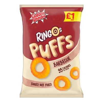 Golden Wonder Ringos Puffs Barbecue 60g (Pack of 15)