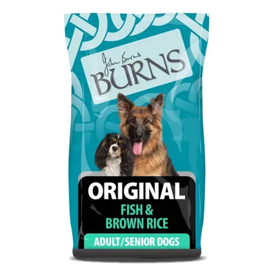 Burns Pet Nutrition Hypoallergenic Complete Dry Dog Food Adult and Senior Dog Original Fish and 