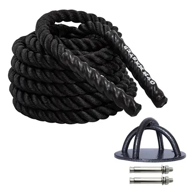 (15 Metres) GYM MASTER Battle Rope with Wall Anchor