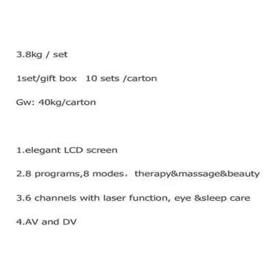 (US Plug) Multifunction Tens Machine Ems Physiotherapy Equipment Channels Integrated Physical Th