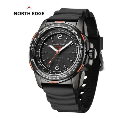 North Edge Photon Men Digital Military Watch Waterproof 50m Men&apos;s Sport Wristwatches Solar 