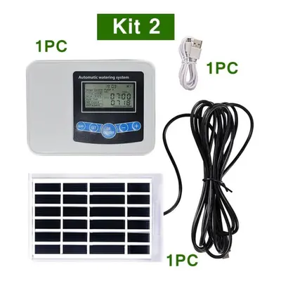 (Kit 2) Automatic Garden Drip Irrigation System Double Pump Controller Timer Solar Energy Intell