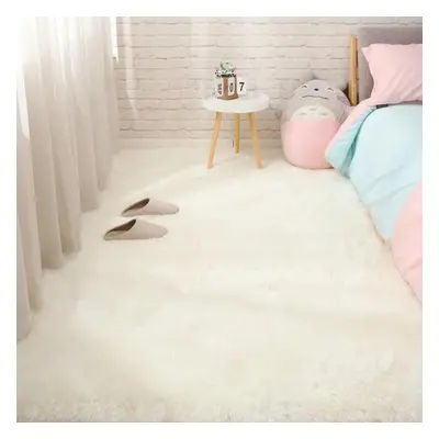 (white, 200*250cm) Carpet Bedroom Bedside Carpet Plush Living Room Full Floor Mat Girl Ins Room 