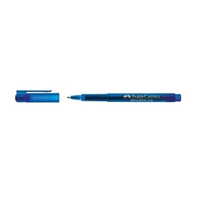 Broadpen 1554Â Fineliner Pens, 0.8Â mm Line, Blue, Pack of