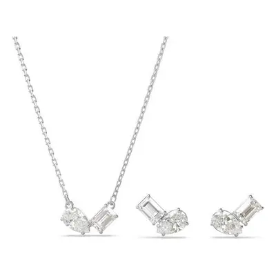 Swarovski Mesmera Mixed Cuts Rhodium Plated Set