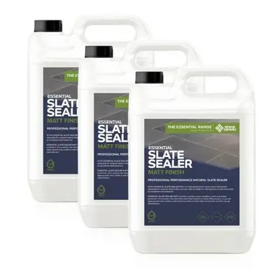 (3 x Litres) Slate 'Dry' Invisible Finish Durable Sealer For Patio Slabs Tiles & Paving