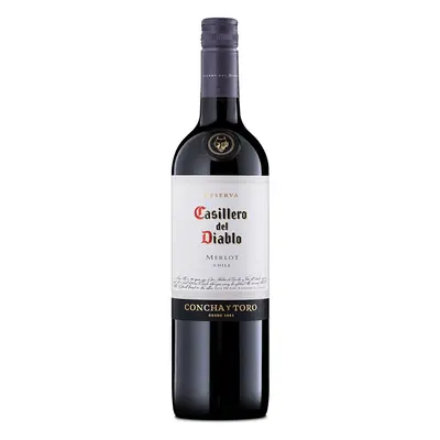 Casillero del Diablo Reserva Merlot Wine (case of x 75cl bottles)