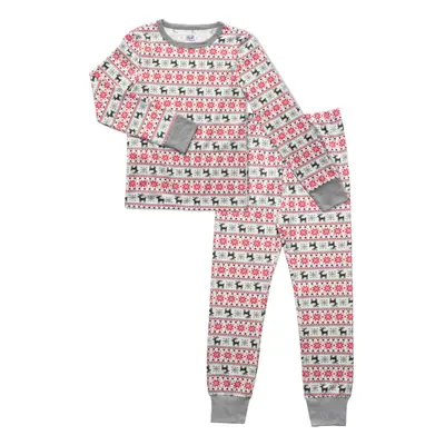 Fruit of the Loom Kids Premium Thermal Waffle Underwear Set Fair Isle White 10/12