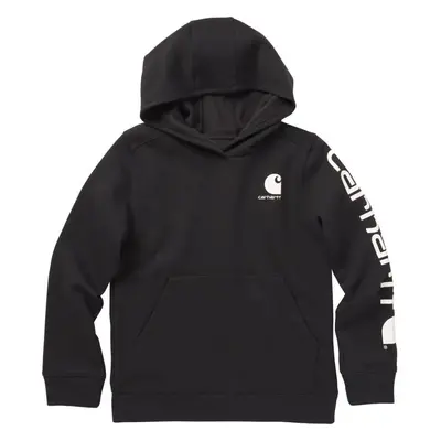 Carhartt Boys' Long Sleeve Hooded Sweatshirt Caviar Black