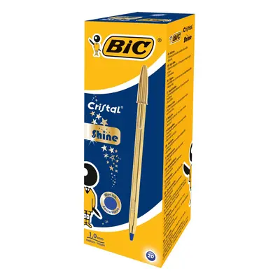 BIC Cristal Celebrate Ballpoint Pen - Blue (Pack of 20)