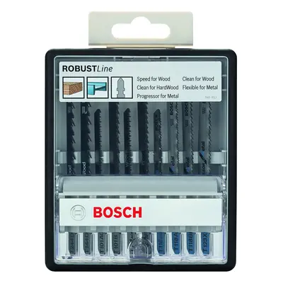 Bosch Robust Line Wood and Metal Jigsaw Blade Set, Pieces