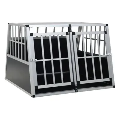 vidaXL Dog Cage with Double Door 94x88x69cm Pet Puppy House Carrier Crate