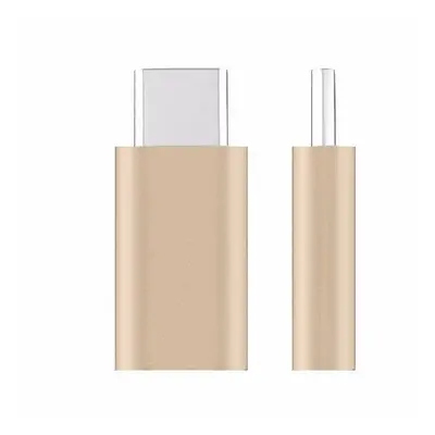 (Gold) USB 3.1 Type-C to Micro USB Female Adapter for Tablet Cell Phone