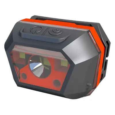 (Red) 650LM XPE+SMD Smart Sensor Mini Headlamp 2Modes USB Rechargeable Waterproof Outdoor Riding